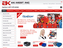 Tablet Screenshot of ak-westinc.com
